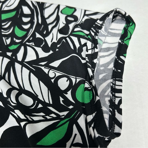 Perceptions New York Fit and Flare Maxi Dress size 14 Black, Green, White - Picture 4 of 9